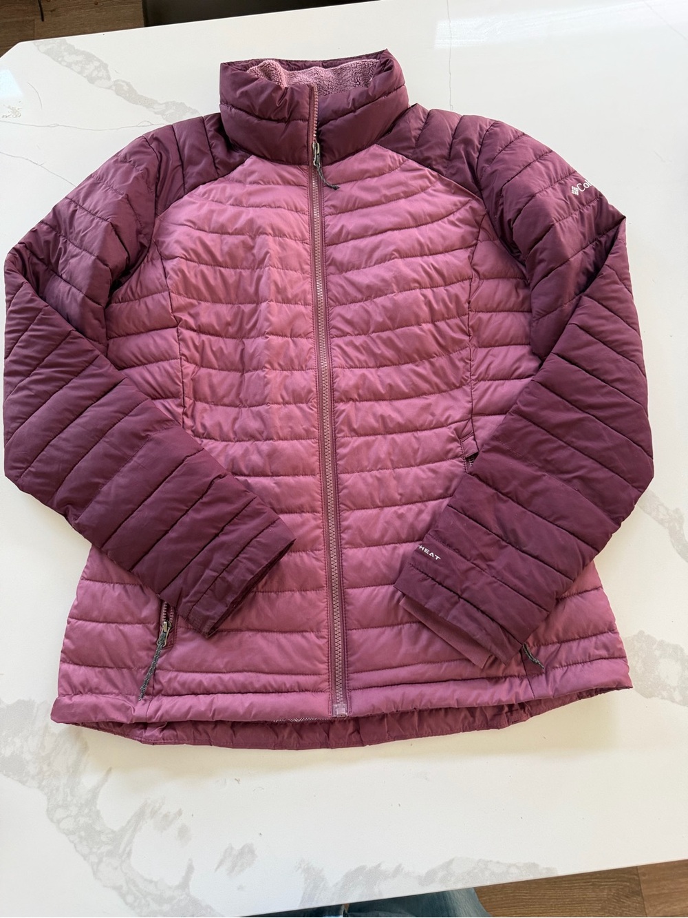 purple Columbia White Out II Omni-Heat jacket. Medium